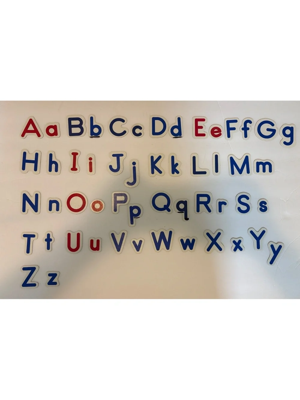 Alphabet center chart
